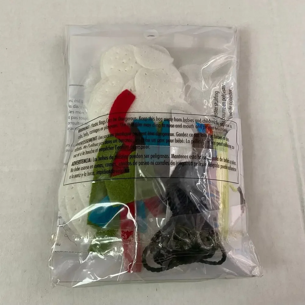 Dimensions Simple Snowmen Ornament Felt Applique Craft Kit Christmas Holiday NWT